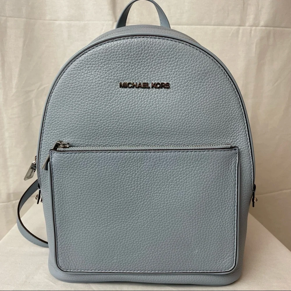 Brand New Michael Kors Adina Backpack Blue - Picture 2 of 7